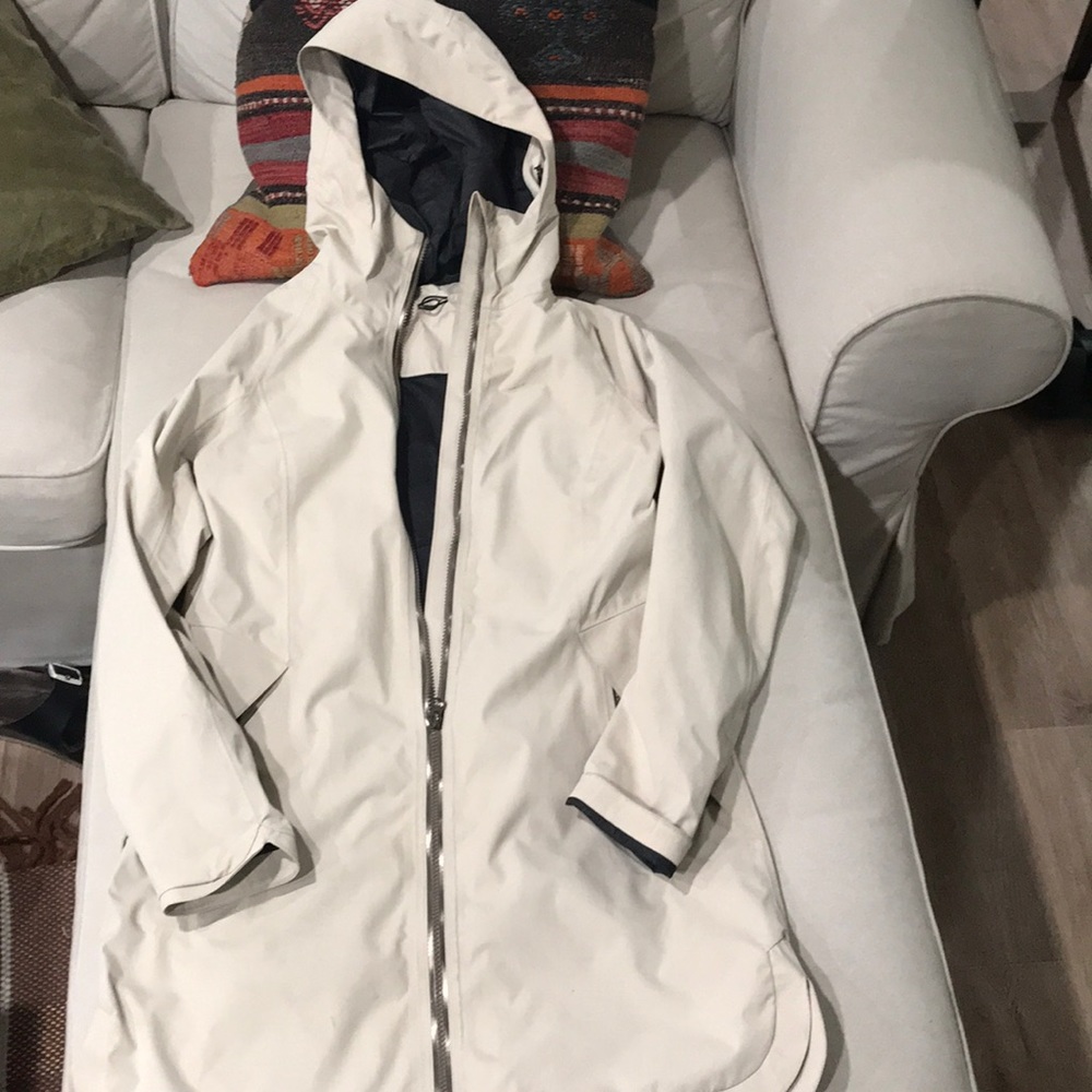 Lululemon Definitely Raining Jacket (almond color)